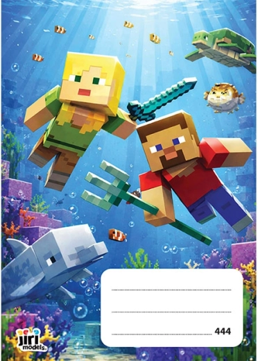 Cahier scolaire A4 Videogames 444, ligné (8 mm), 40 feuilles