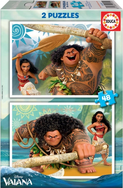 Puzzle Disney Vaiana l'Audacieuse 2 x 48 pièces