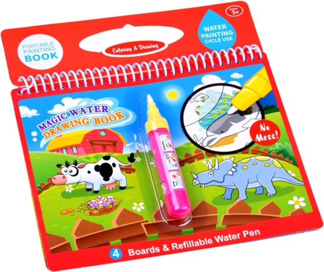 Livre à colorier à l'eau avec des animaux