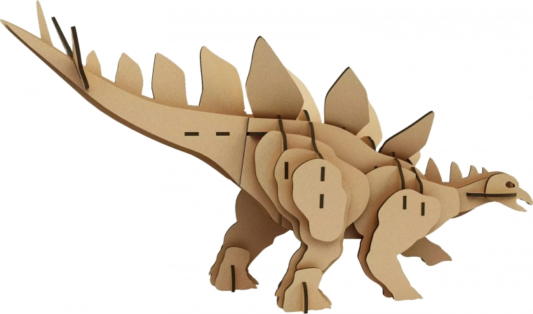 Puzzle 3D en bois Stégosaurus