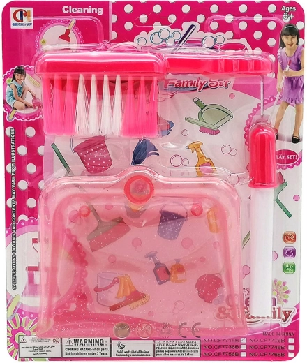 ADAR set de ménage pour enfants pelle et balayette - 3 pièces