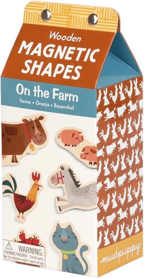 Mudpuppy set magnétique en bois À la ferme