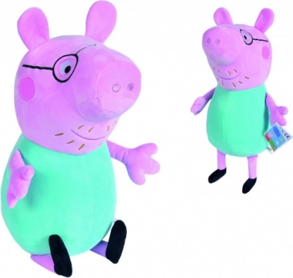 Peluche Papa Pig (Peppa Pig), 37 cm