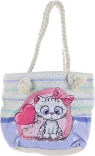 Sac bandoulière motif chat