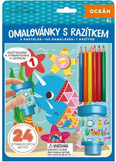 Coloriages avec tampon CONCORDE Océan