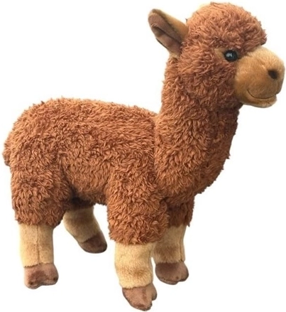 Alpaga en peluche marron 28 cm