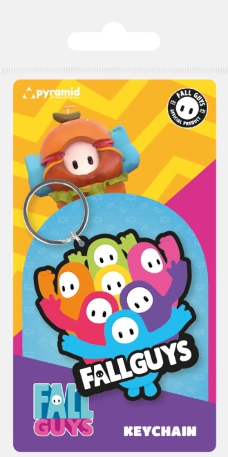 Porte-clés en caoutchouc FALL GUYS
