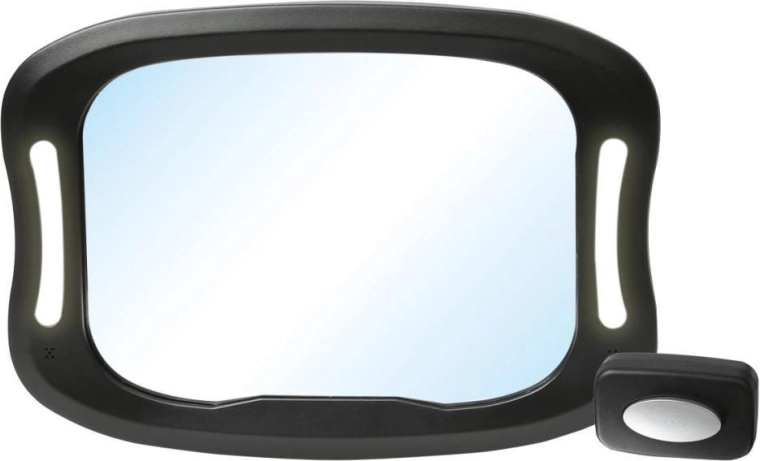 Miroir de voiture Freeon avec éclairage LED noir