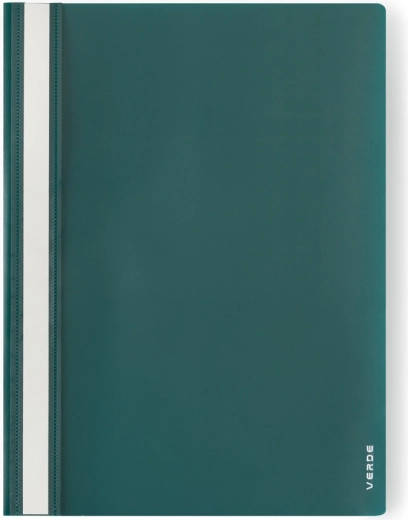 Chemise à glissière A4 VERDE verte (PP brillant/mat)