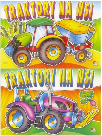 Coloriages Tracteurs à la campagne