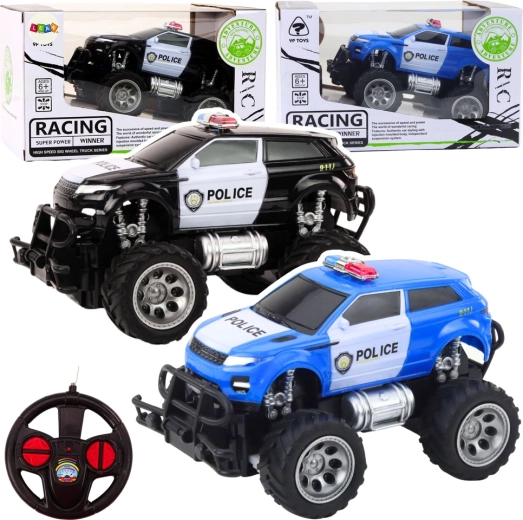 Voiture de police tout-terrain RC télécommandée 1:24