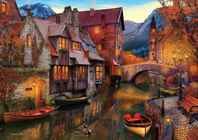 Puzzle Maisons le long du canal 2000 pièces ART PUZZLE