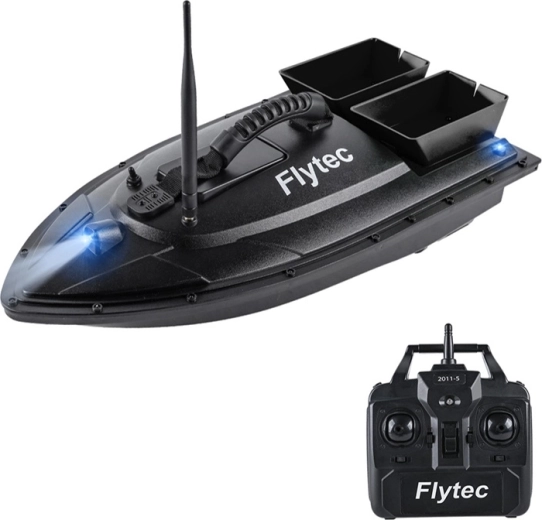 Bateau amorceur Flytec télécommandé 2011-5 avec doubles réservoirs
