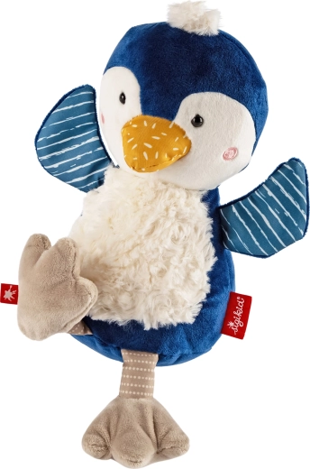Sigikid premier doudou pingouin 27 cm (patchwork)