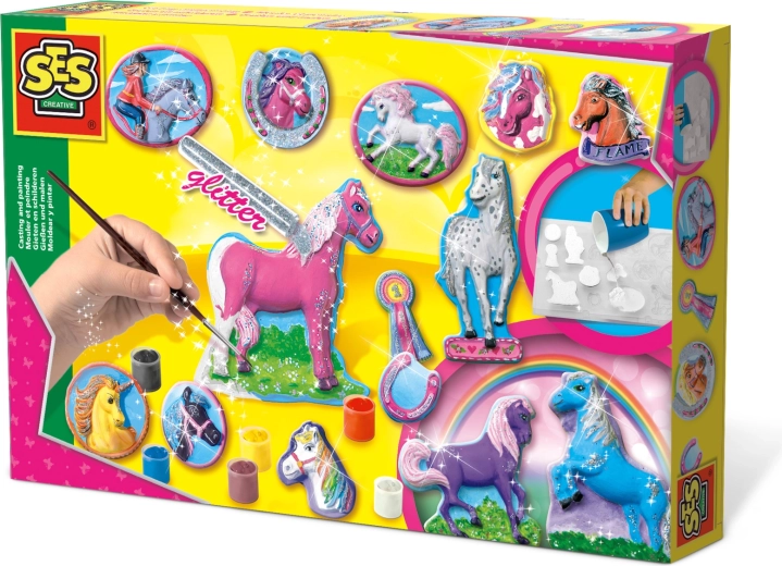 Moulage et peinture de chevaux fantastiques
