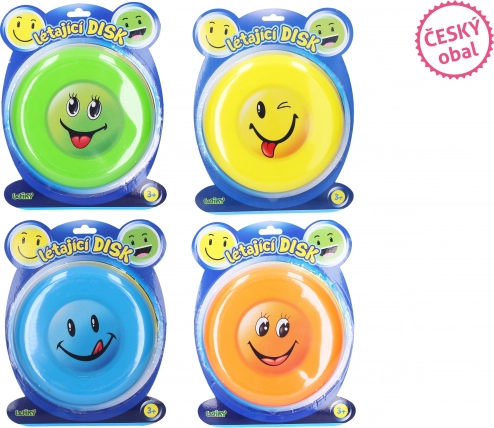 Disque volant 19 cm avec smiley