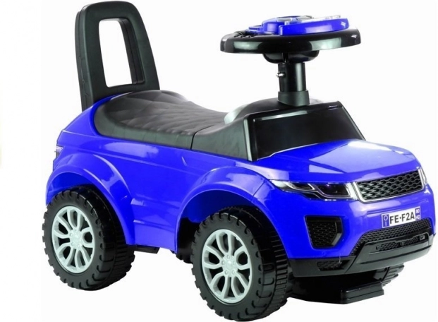 Porteur enfant voiture avec sons et lumières bleu