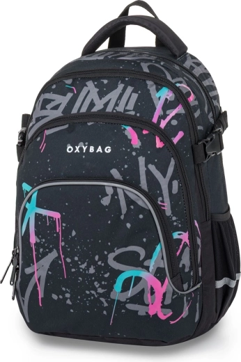 Sac à dos étudiant OXY Scooler Graffiti Pink