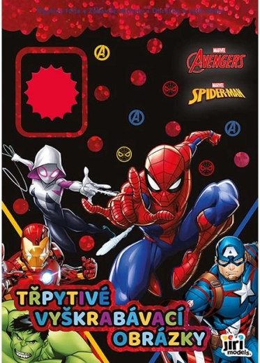 Images à gratter pailletées Marvel