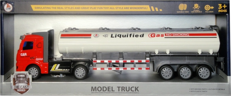 Camion-citerne avec moteur à rétrofriction