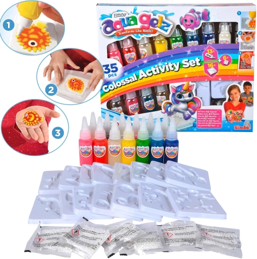 Aqua Gelz méga kit créatif avec 13 couleurs de gel