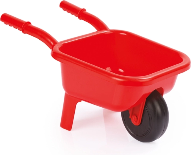 Brouette de jardin en plastique rouge