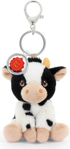 Porte-clés peluche Keeleco vache 12 cm