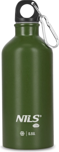Bouteille de randonnée en acier inoxydable Nils Camp verte 500 ml