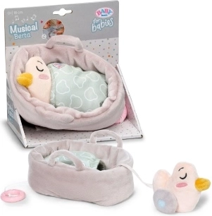 BABY born for babies peluche musicale Berta avec panier