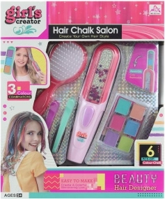 Studio capillaire avec craies pour cheveux