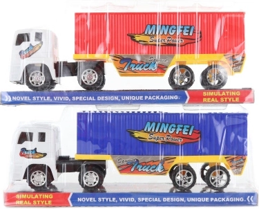 Camion en plastique avec remorque à inertie