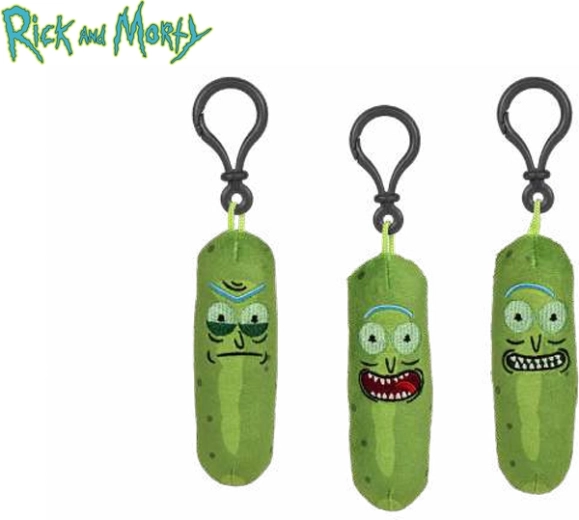 Porte-clés en peluche Pickle Rick (Rick et Morty)