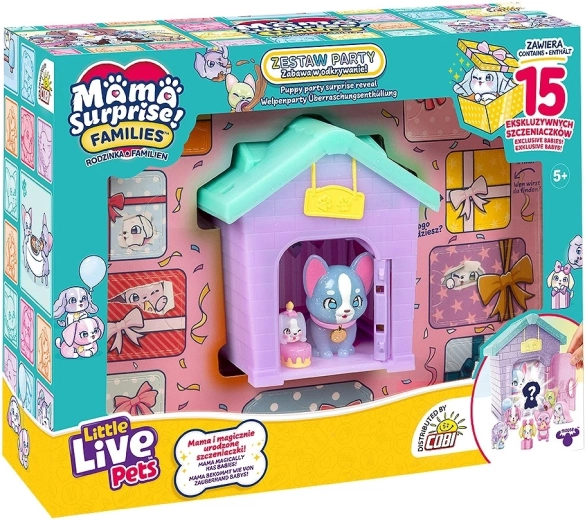 Little Live Pets Mama Surprise Families – maisonnette pour chiots Puppy Party