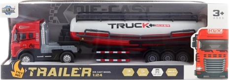 Camion-citerne à piles en métal et plastique avec lumières et sons