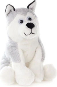 Chien husky en peluche 15 cm