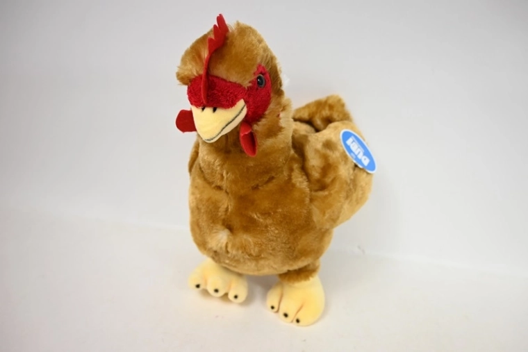 Poule en peluche 28 cm