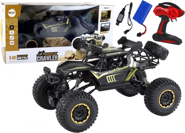 Grande voiture RC tout-terrain 1:8, 2.4G, noire