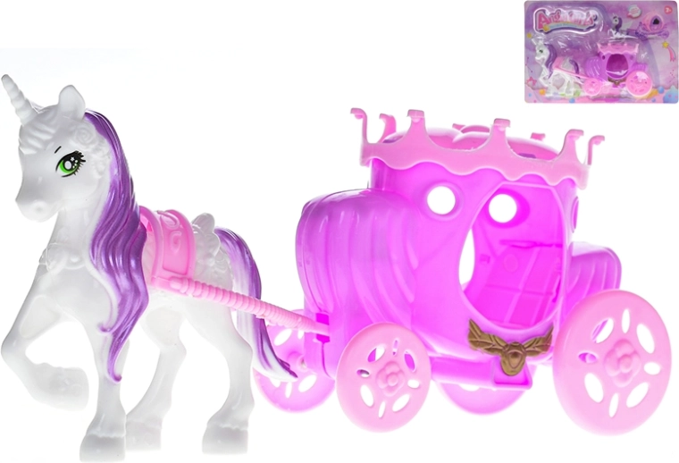 Licorne avec carrosse – jouet magique pour enfants