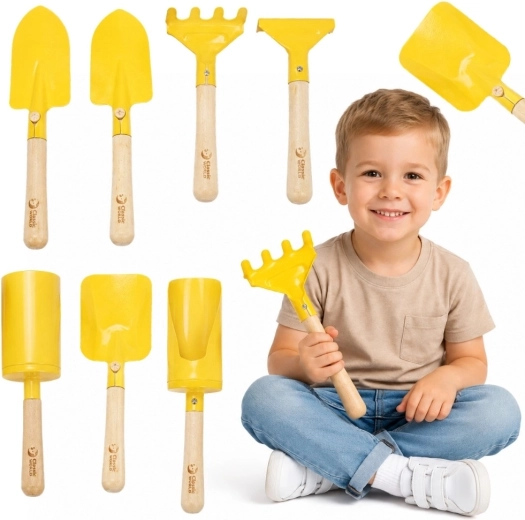 Ensemble d’outils de jardinage métalliques pour enfants Classic World Edu - 8 pièces