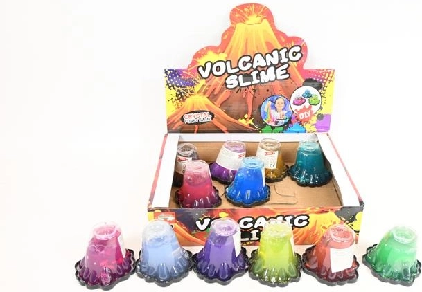 Slime Wulkan – slime pour enfants avec effet volcanique (présentoir 12 pcs)