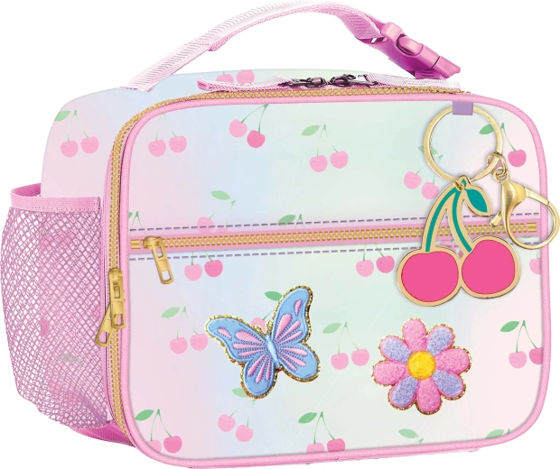 Sac isotherme pour déjeuner pour enfant avec porte-clés – Jardin en fleurs