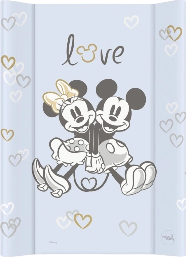 Ceba Baby matelas à langer avec planche rigide Comfort 50 × 70 Disney Minnie & Mickey bleu
