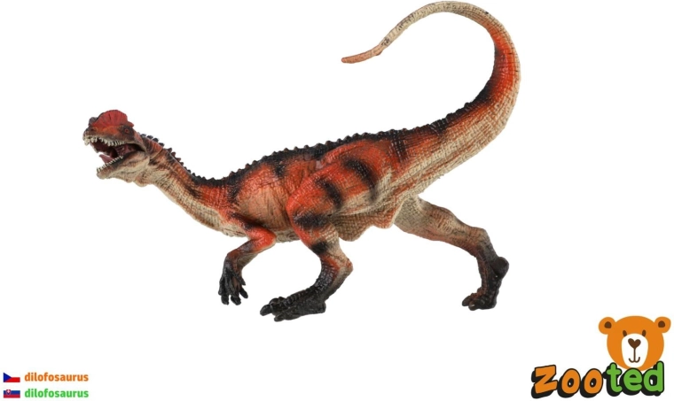 Dinosaure Dilophosaurus en plastique 15 cm
