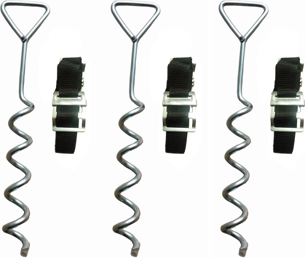 Kit d’ancrage Marimex pour trampolines (3 pcs)