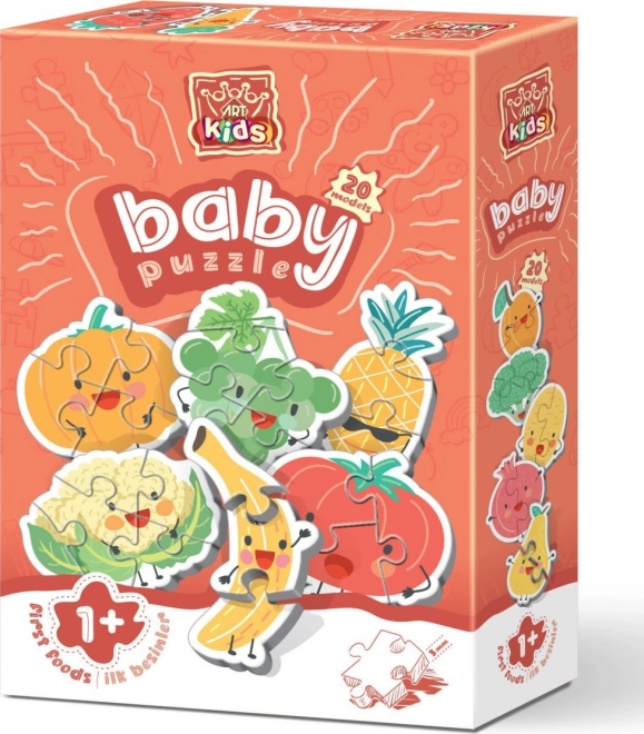 ART PUZZLE Baby Puzzle Fruits et légumes (2–4 pièces)
