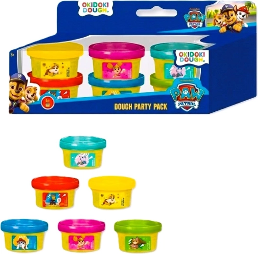 Pâte à modeler La Pat' Patrouille, set de 6 couleurs