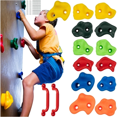 Prises d’escalade pour enfants Trizand Kruzzel pour mur – set de 15 pcs