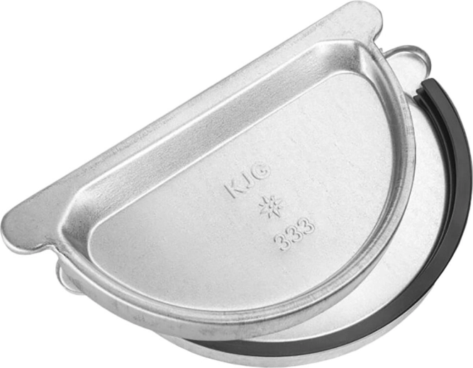 Embout de gouttière 250 mm avec joint en caoutchouc, galvanisé