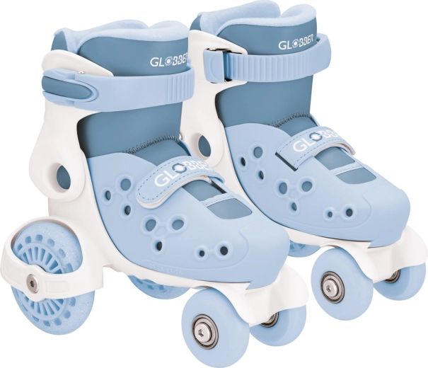 Patins à roulettes pour enfants Globber Learning Skates, réglables 26–29, bleu cendré