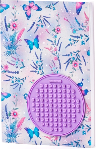 Carnet A5 avec papillons et panneau en silicone PIXIE CREW